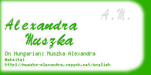 alexandra muszka business card